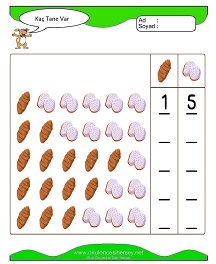 Kaç Tane Var Çalışma Sayfaları